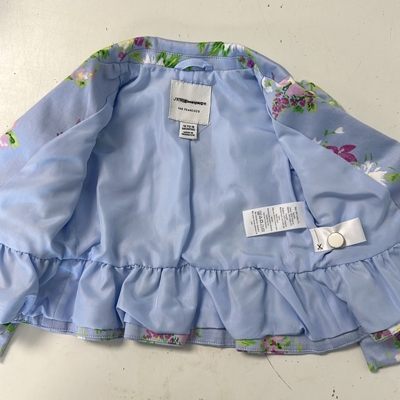 Janie & Jack Easter Roses Peplum Blazer 12-18 - Picture 5 of 8